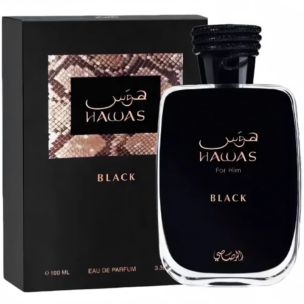 Perfume Rasasi Hawas Black EDP - Masculino 100ml